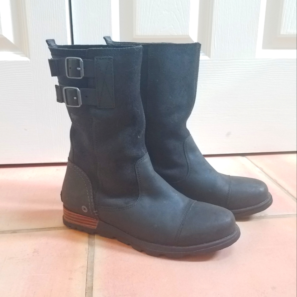 Sorel Black Major Pull-On Boots